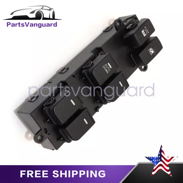Black Left Driver Master Power Window Switch fits for Kia Soul 2011-2013