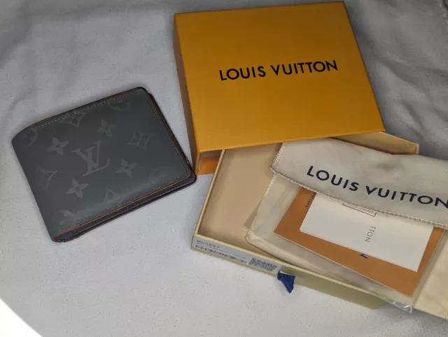 Pre-owned Louis Vuitton Pocket Organizer Monogram Titanium Grey