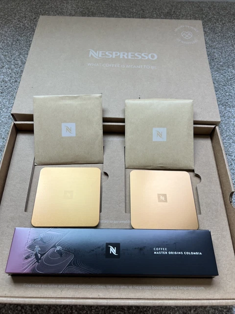 NESPRESSO 'WELCOME KIT' Coasters Vertuo Columbia Coffee Pods