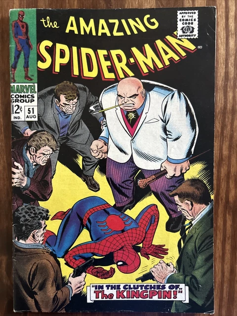 Amazing Spider-Man #51 Nice MID GRADE Kingpin Silver Age Marvel Comic 1967
