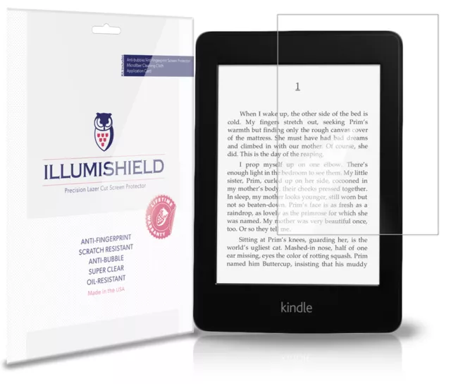 iLLumiShield HD Screen Protector w Anti-Bubble 3x for Amazon Kindle Paperwhite