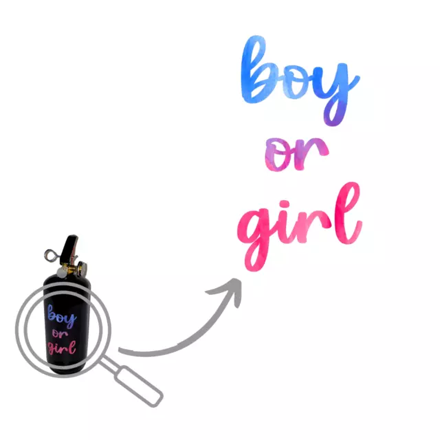 Gender Reveal Feuerlöscher Spray XXL Blaster Boy or Girl Party Pulver Babyparty 3