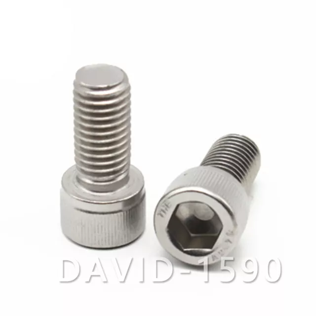 304 bulloni testa tappo acciaio inox DIN912 M2,5 M3 M4