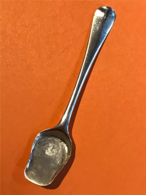 214a Vintage EPNS Silver Plated Condiment Spoon 7.5cm