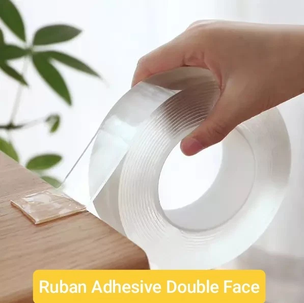 Nastro Biadesivo Gifoto Nano Tape 3m X 2.3cm - Extra Forte, Trasparente, Riutilizzabile - Foto 10