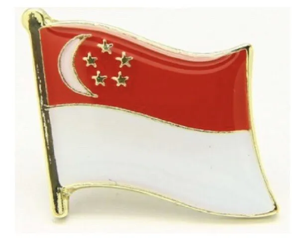 Singapour Drapeau Pays Broche Revers Cravate Tack Lds Missionnaire