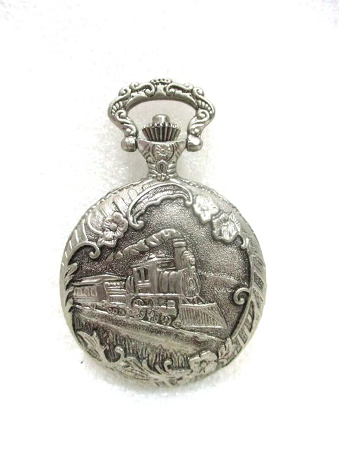Broche Montre Dorée Pierre Rucci - Forme De Chat - Bijou Vintage