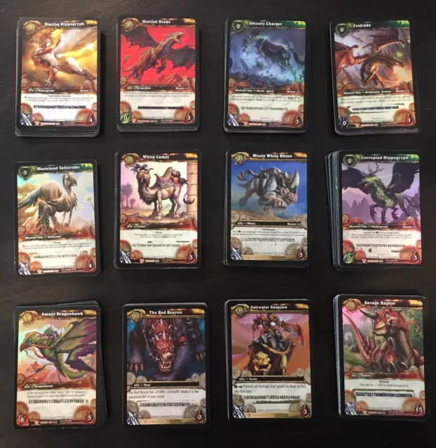 USED World of Warcraft TCG RARE loot cards ALL TOP MOUNTS - Feldrake Corrupted +