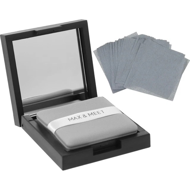1 Set Spiegeletui-Design-Blotting-Gesichtspapier mit Nachfüllblättern