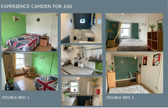 City Break: Experience Camden, London stays, double-rooms, in 2 bedroom apartmen