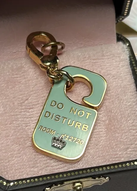 Juicy Couture Do Not Disturb Sign Charm For Bracelet. B/box