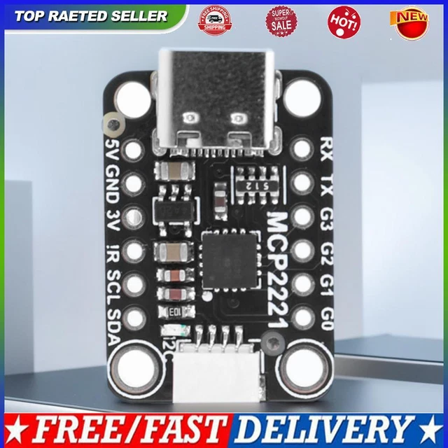 Analog To Digital Converter MCP2221A USB To GPIO ADC I2C Converter Module - 10-bit Analog Input (3-5V DC) Digital To Analog Audio Converter