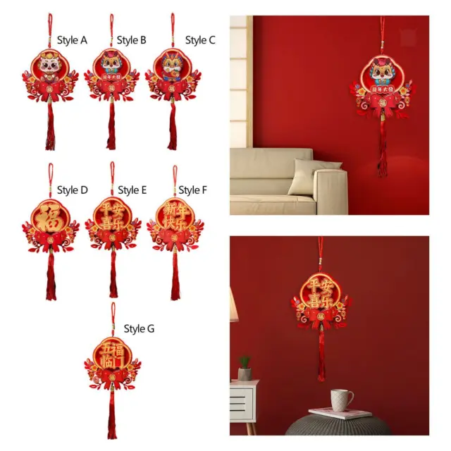 Décorations murales suspendues du Nouvel An chinois, personnages Fu chinois