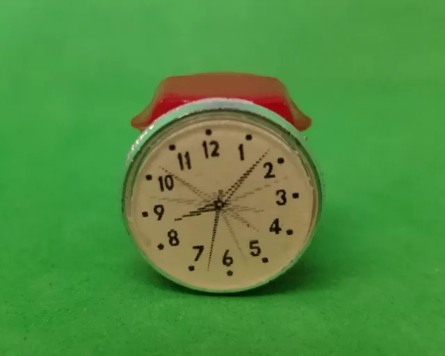 Vintage CLOCK Ring Flicker Lenticular gumball vending prize - FREE SHIPPING