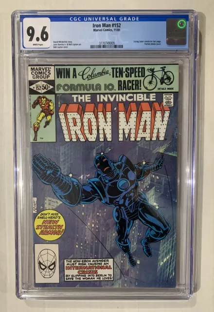 The Invincible IRON MAN #152 CGC 9.6 Marvel Bob Layton Romita