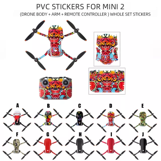 Waterproof PVC Stickers Decal Skin Protective Film For DJI MAVIC Mini 2 Drone