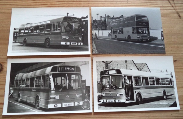 BUS PHOTOS J. FISHWICK & SONS LEYLAND LANCASHIRE  x 4