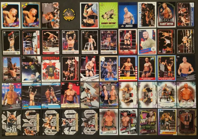 Lot of 50 Different RANDY ORTON Wrestling Cards WWE RKO 2007-2023 WRE1207