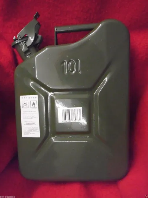 10l Kanister Blechkanister Reservekanister Metallkanister Kraftstoffbehälter 3