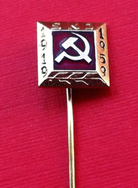 Old vintage pin badge TITO  - Yugoslavia Communist Party SKJ 1919-1959 very rare