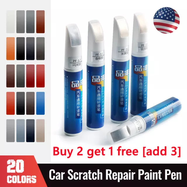 20 COLOR DIY Auto Paint Repair Pen Brush Car Clear Scratch Remover Touch Up Pen