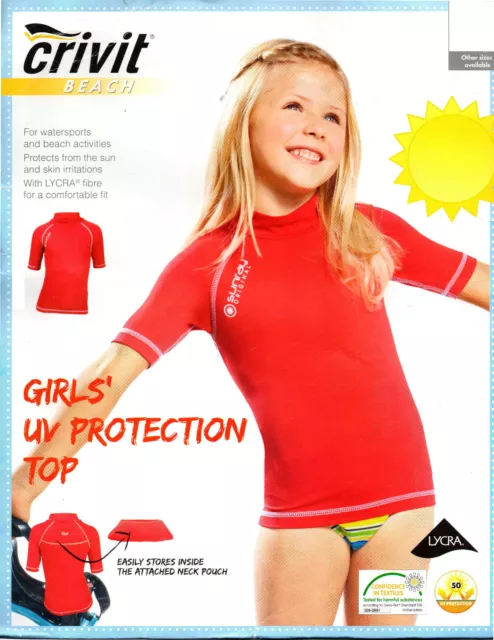 CHILDRENS BEACH UV Protection Top Girls Crivit - Brand New £4.59 - PicClick  UK