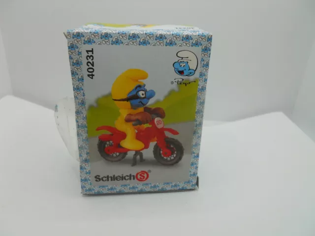 PUFFI SUPERPUFFI SMURF da BARBAPUFFO 40231 MOTOCROSS SMURF CE mib