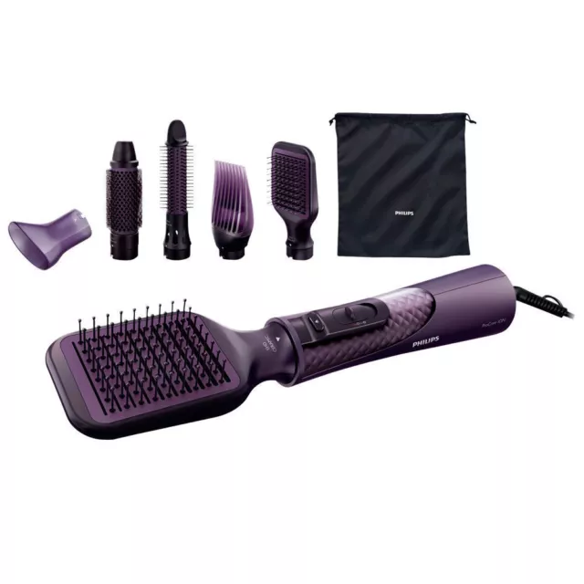 Philips HP8656 Ionic Care Hair Dryer Ceramic Coated Brush Curler Straightener