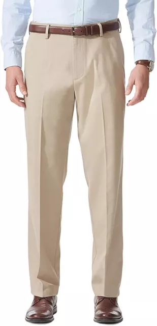 Dockers Men's Relaxed Fit Comfort Khaki Pants, British Khaki, 33W x 32L