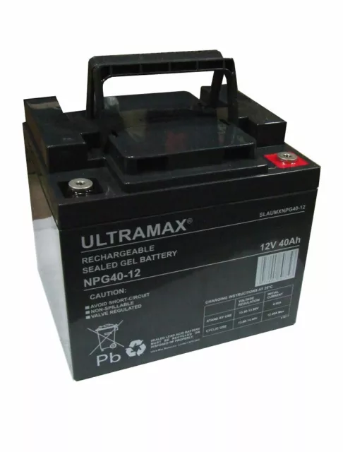 ULTRAMAX NP38-12, 12V 38Ah Acido Piombo Sigillato - AGM - VRLA Batteria