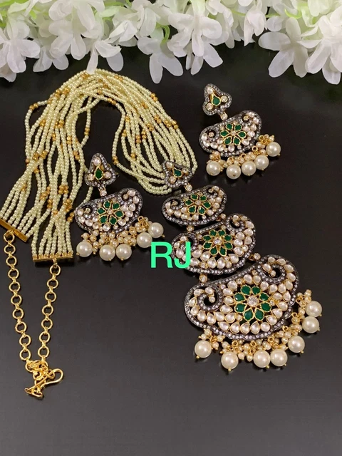 Indian Jewelry Bollywood Bridal New Style Fancy Necklace FASHION Set MA 398