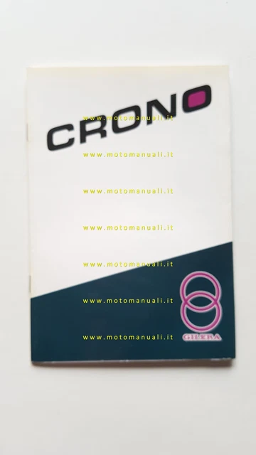 Gilera 125 Crono 1991 manuale uso manutenzione originale