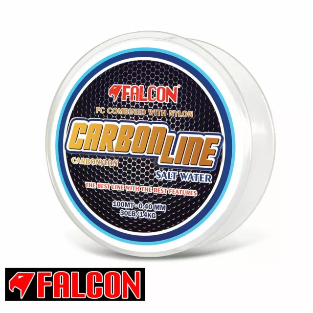 Monofilo Pesca Drifting Traina Falcon Carbonline Nylon + Fluorocarbon Newww