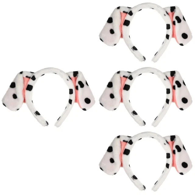 4x Funny Fashion Elastic Cartoon dog pug costume for kids Ears Headband