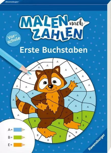 Ravensburger Buch Kreativität Malen nach Zahlen Vorschule Erste Buchstaben 48976