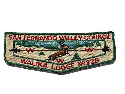 OA Lodge 228 WALIKA Flap - San Fernando Valley Council - First Flap F1