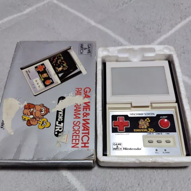 Nintendo Game & Watch Donkey Kong Jr Panorama CJ-71 Vintage Rare Game Active