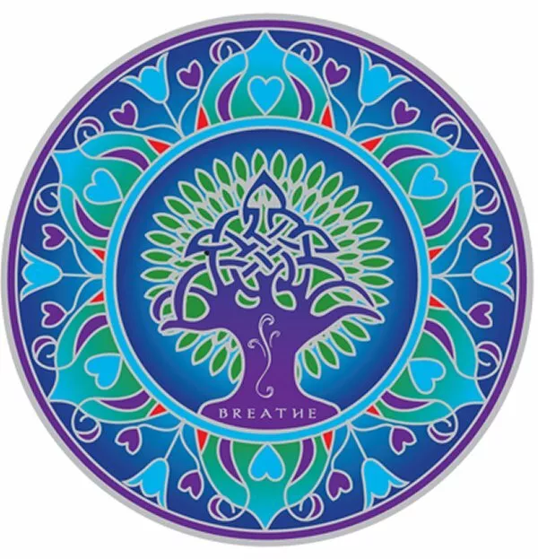 Earth Mandala Sunseal Window Sticker Decal Stained Glass Car Bumper Door Art