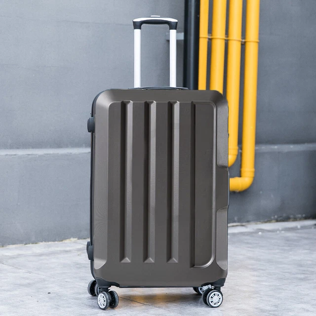 20" 24" 28" Lightweight Luggage Suitcase Travel Hard Case Dark Grey