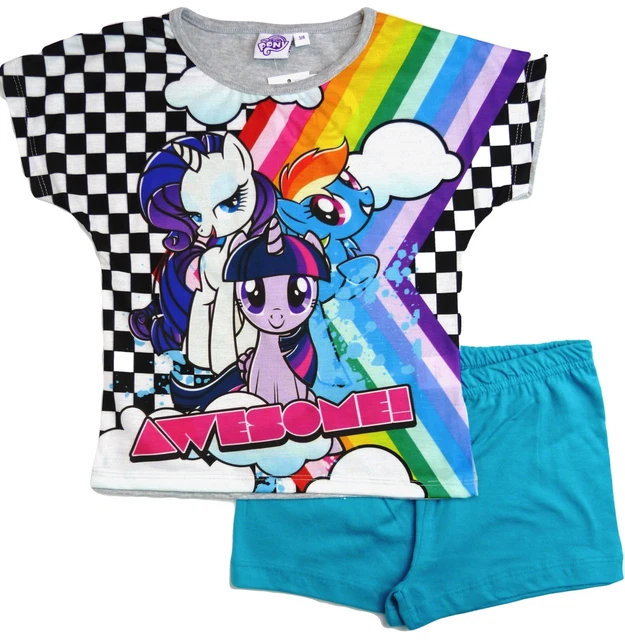 My Little Pony Pyjama Girls Short Sleeved Pj's Set 3 - 10 Years