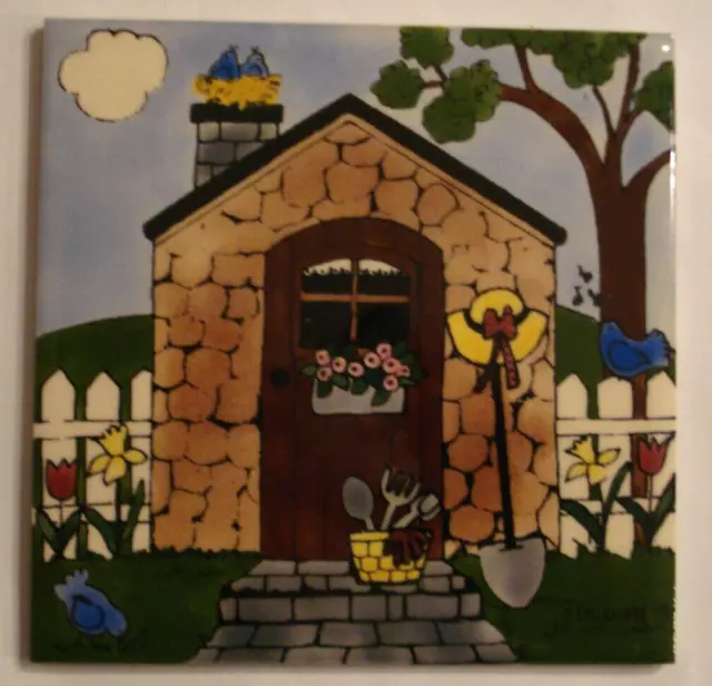 H & R Johnson England Ceramic Tile 6" x 6" - N. Deyoung 1996