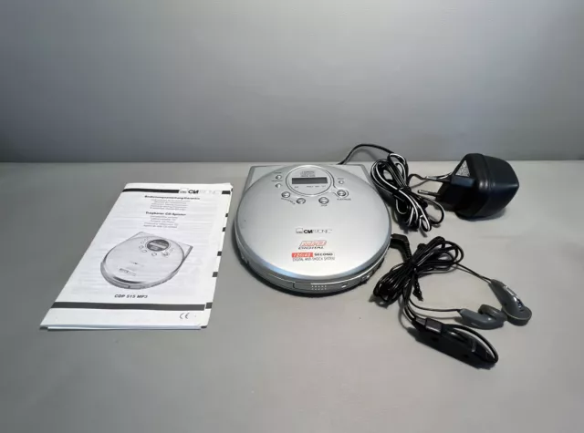 Clatronic | CDP 515 MP3 Tragbarer CD-Player Walkman | Silber #C3