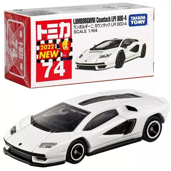 Takara Tomy Tomica Druckgussauto - 1/64 No.74 Lamborghini Countach LPI 800-4