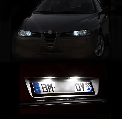 4 Light Bulbs To White LED Night Lights + Scout Plate Alfa Romeo 145