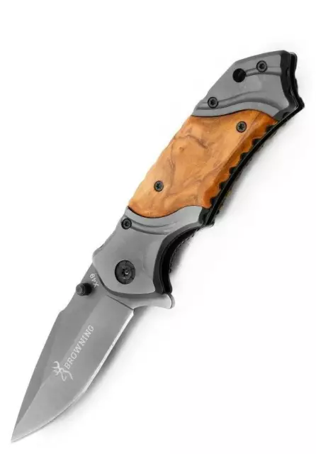 Browning Folding Knife Hunting Camping Fishing Outdoor Tactical Pocket tool EDC