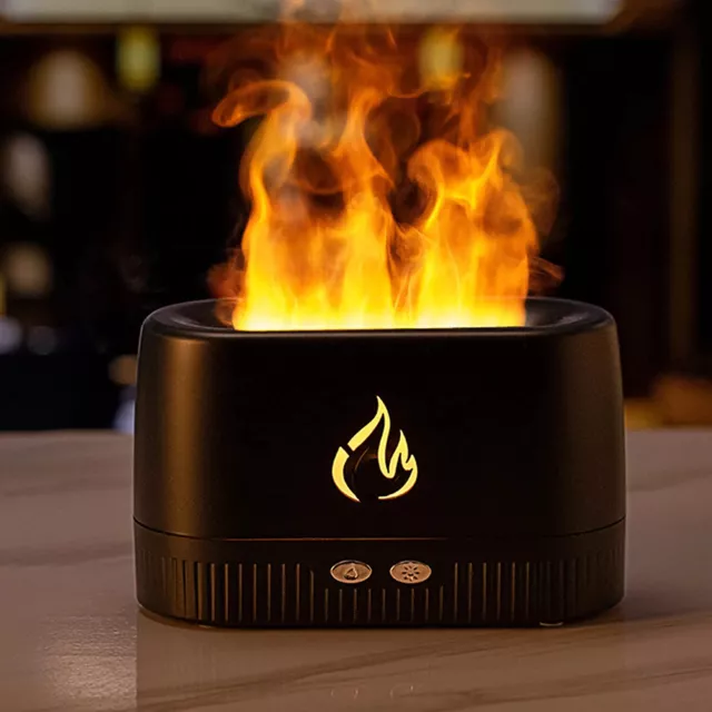 Cute Aroma Volcano Fire Flame Diffuser Humidifier For Aromatherapy Essential Oil