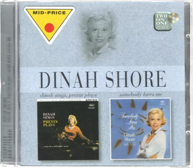 Dinah Shore Dinah Sings, Previn Plays / Somebody Loves Me CD Europe Capitol 1998