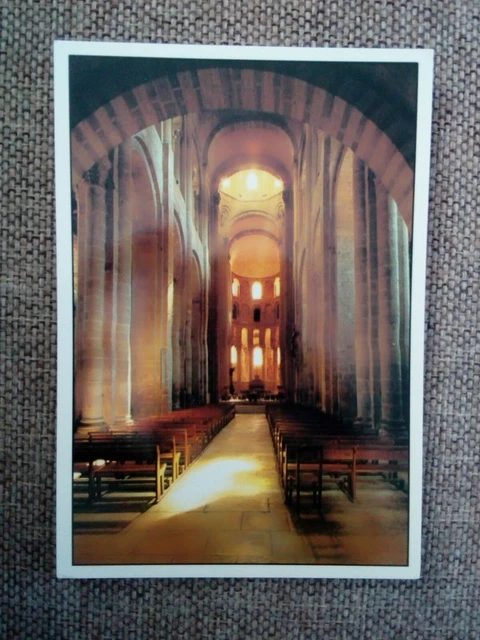 Cpsm Cpm 12 Aveyron Conques La Nef Et Choeur De L Église Ste Foy