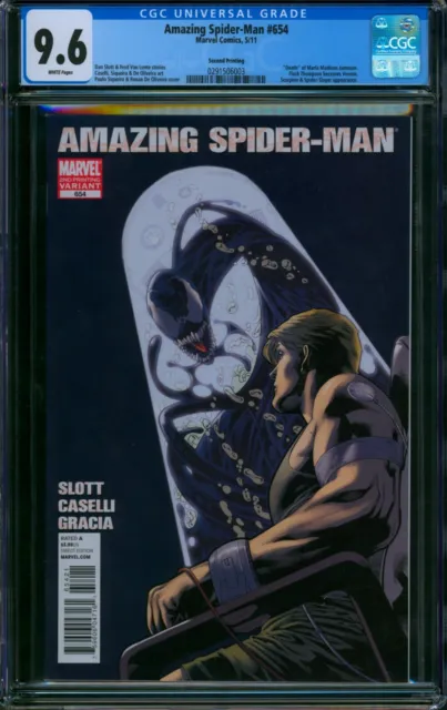 AMAZING SPIDER-MAN #654 ⭐ CGC 9.6 ⭐ 2ND PRINT VARIANT Agent Venom Marvel 2011