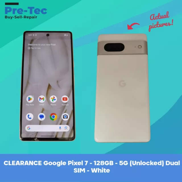 CLEARANCE Google Pixel 7 - 128 GB - 5G (Desbloqueado) Doble SIM - Blanco